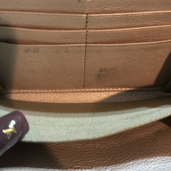 BVLGARI S.Bulgari Metallic Gold Leather Wallet - Picture 15 of 17